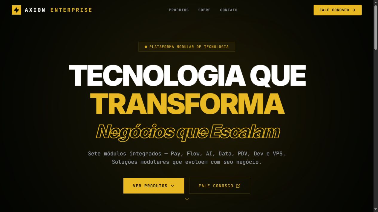 Captura de AXION Enterprise
